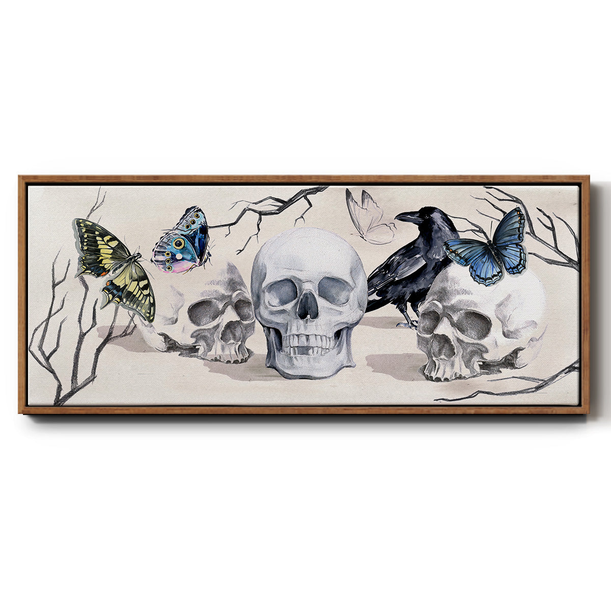 Nevermore Collection D - Floater Framed Canvas Print