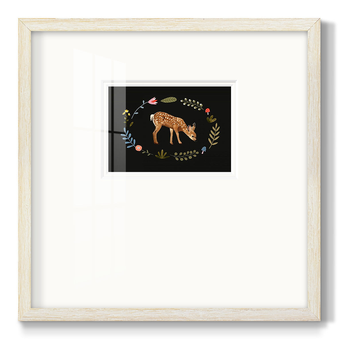 Critter & Foliage III Premium Framed Print Double Matboard