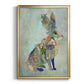 Fantastic Florals Hare, Sitting - Modern Framed Canvas Print