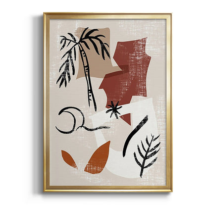 Soft Palms I - Modern Framed Canvas Print