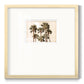 Blushing Palms - Double Matboard Framed Print