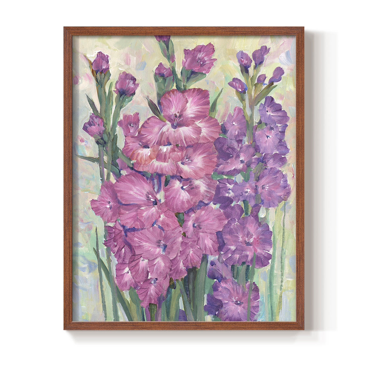 Gladiolas Blooming I - Restickable Framed Art Print