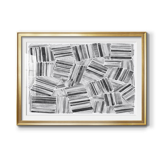 Quilted Pattern III - Modern Framed Art Print