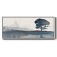Serene Silhouette II - Floater Framed Canvas Print