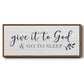 Give It To God - Floater Framed Canvas Print