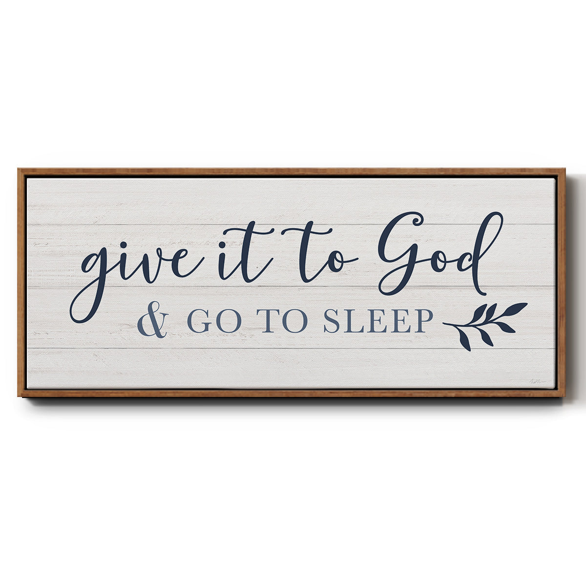 Give It To God - Floater Framed Canvas Print