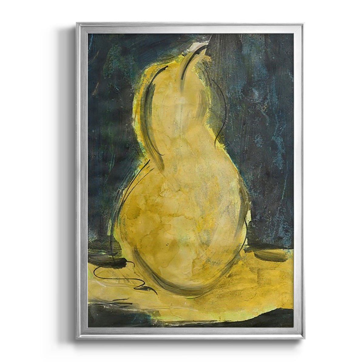 Urban Pear II - Modern Framed Canvas Print