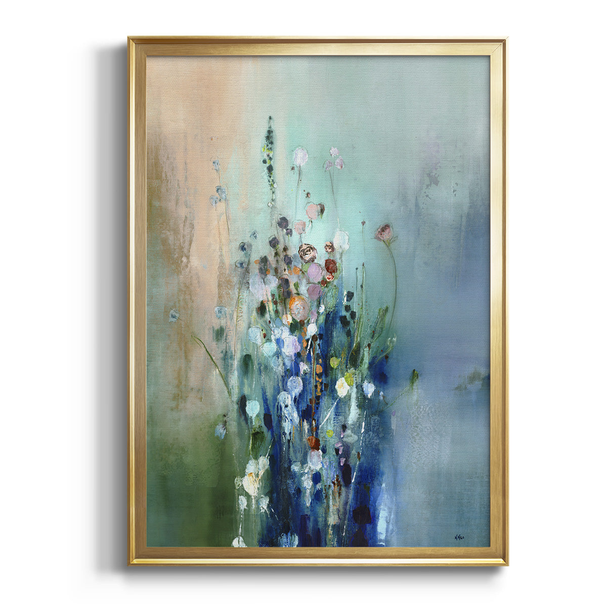 Current Air II - Modern Framed Canvas Print