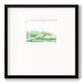 Green Mist Vista I Premium Framed Print Double Matboard