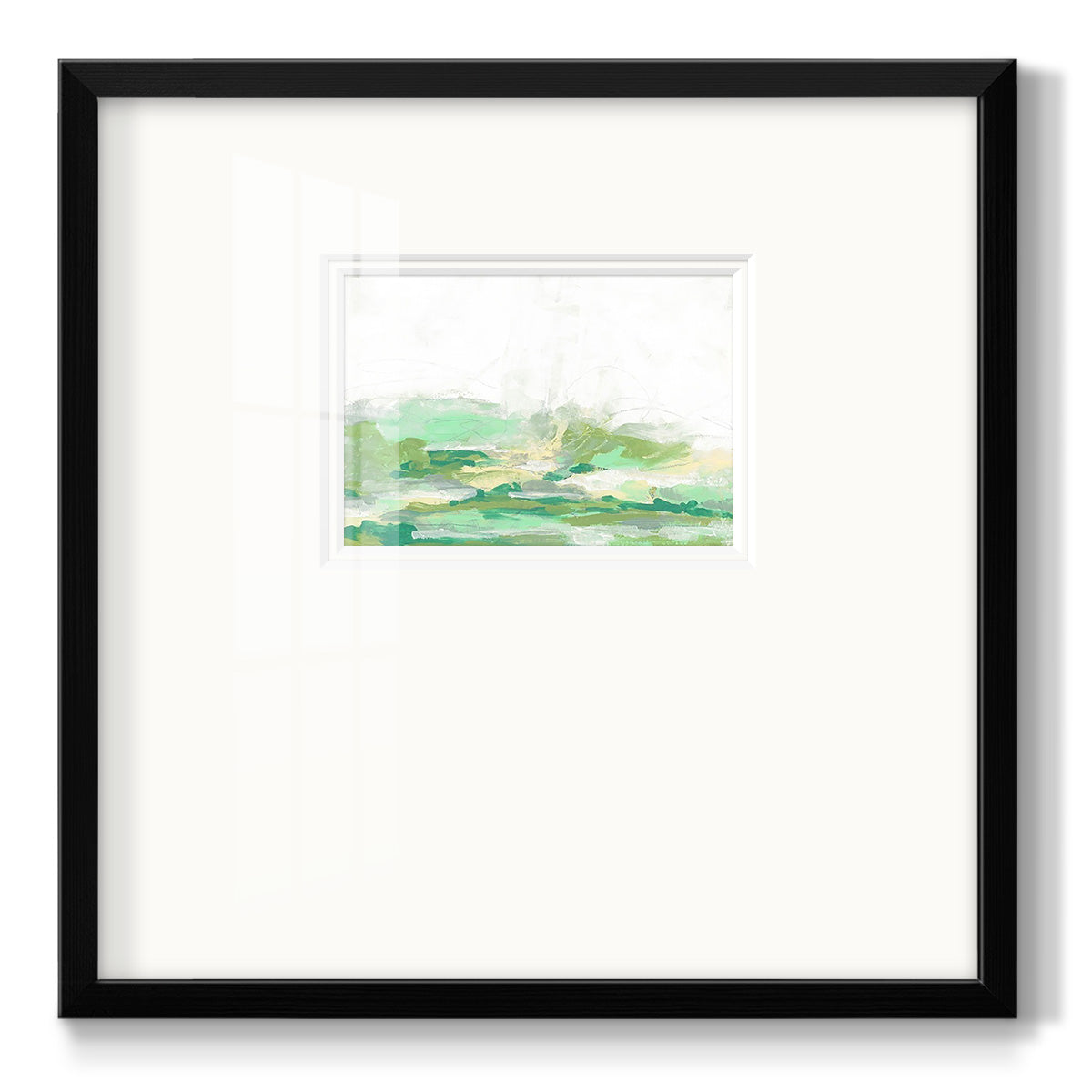 Green Mist Vista I Premium Framed Print Double Matboard