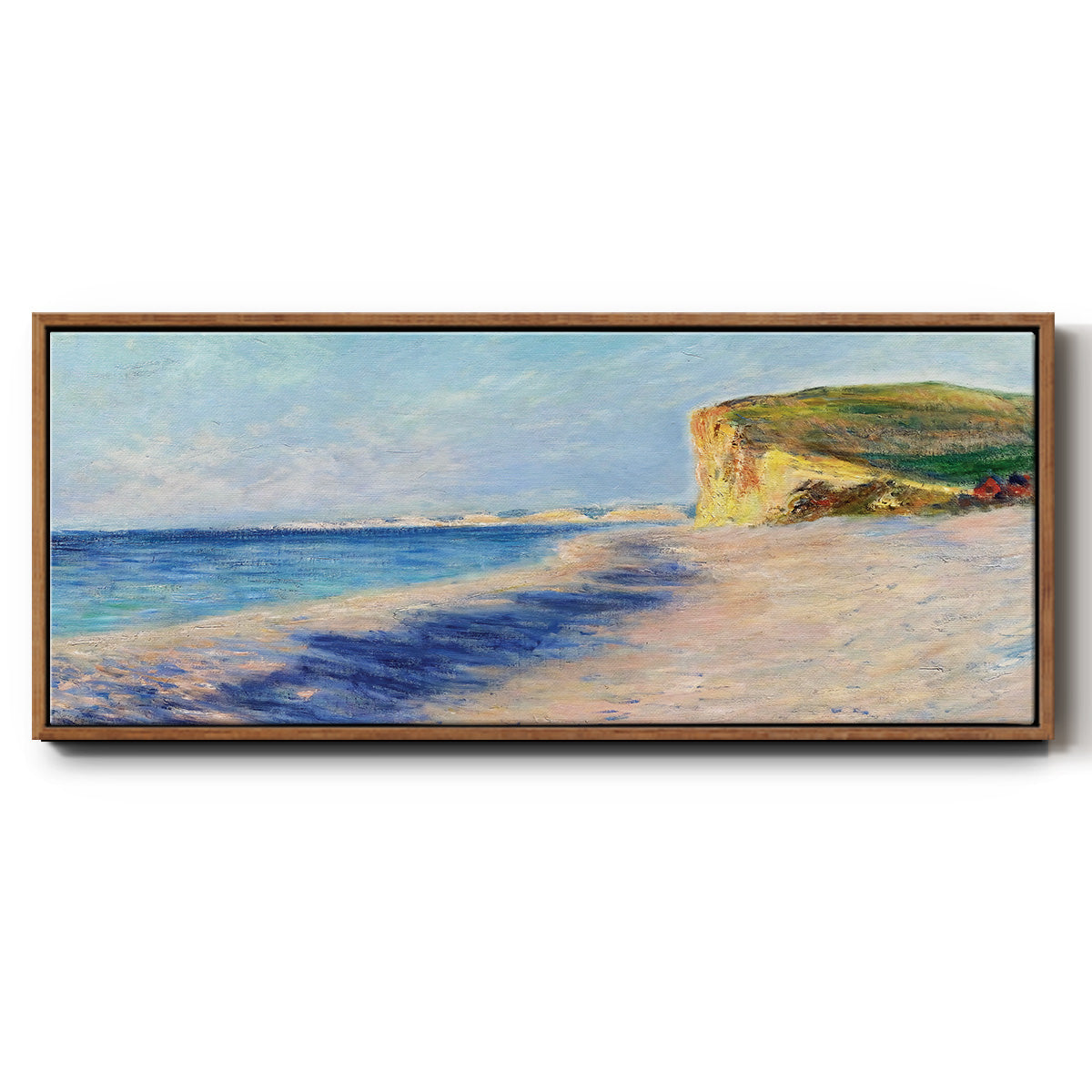 Pourville, Near Dieppe, 1882 - Floater Framed Canvas Print