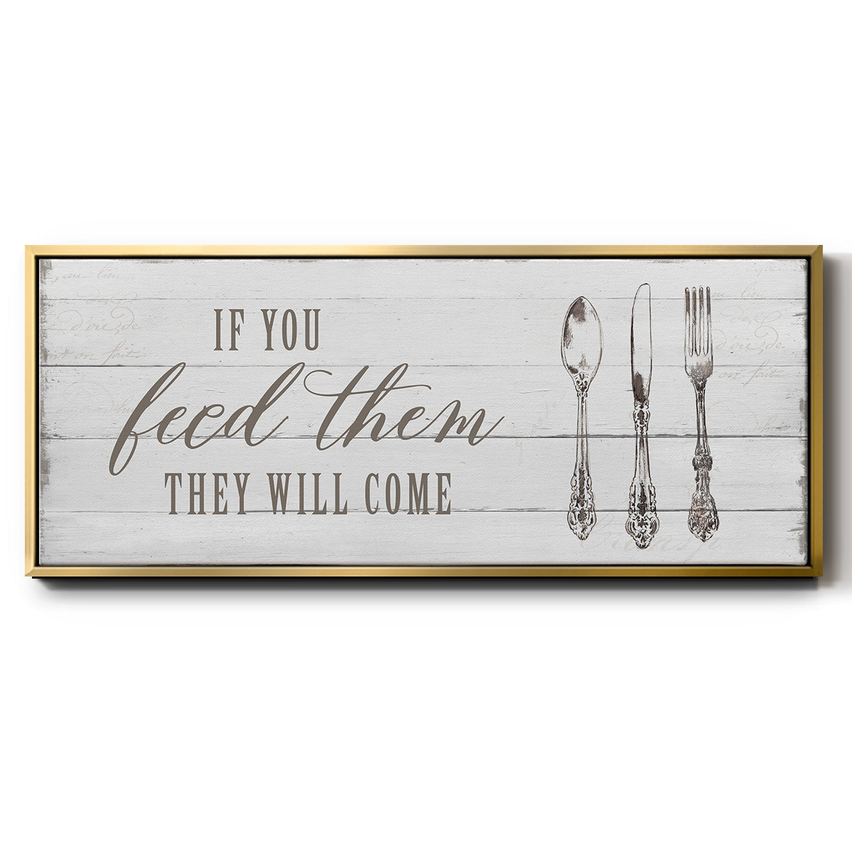 If You Feed Them - Floater Framed Canvas Print