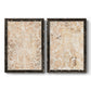 Walnut Damask I - Premium Framed Canvas 2 Piece Set - Ready to Hang