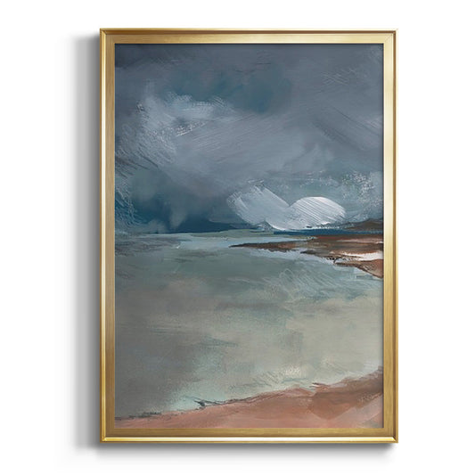 Sea Glass Storm I - Modern Framed Canvas Print