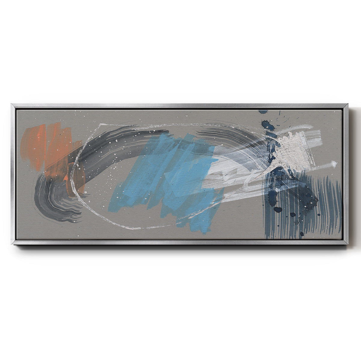 Whimsical Marks II - Floater Framed Canvas Print