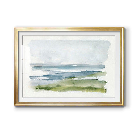 Coastline Splash I Premium Framed Print - Ready to Hang