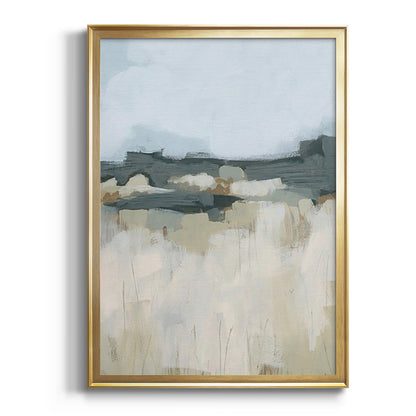 Brushstroke Badlands I - Modern Framed Canvas Print