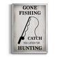 Gone Fishing - Modern Framed Canvas Print