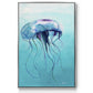 Jelly Fish - Framed Premium Gallery Wrapped Canvas L Frame - Ready to Hang