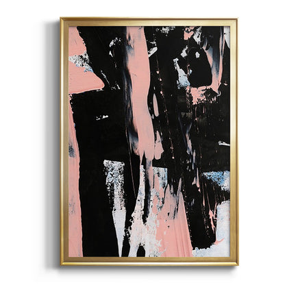 Black & Blush I - Modern Framed Canvas Print