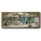 Rue due Jardin - Floater Framed Canvas Print