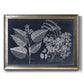 Foliage on Navy III Premium Framed Canvas- Ready to Hang