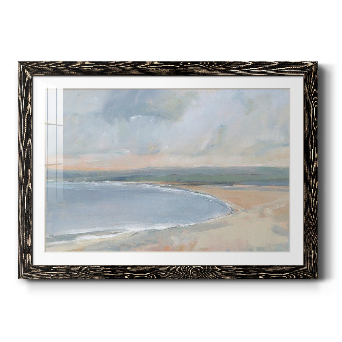 Coastal Study II - Barnwood Framed Art Print