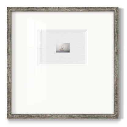 Foggy Sail IV Premium Framed Print Double Matboard