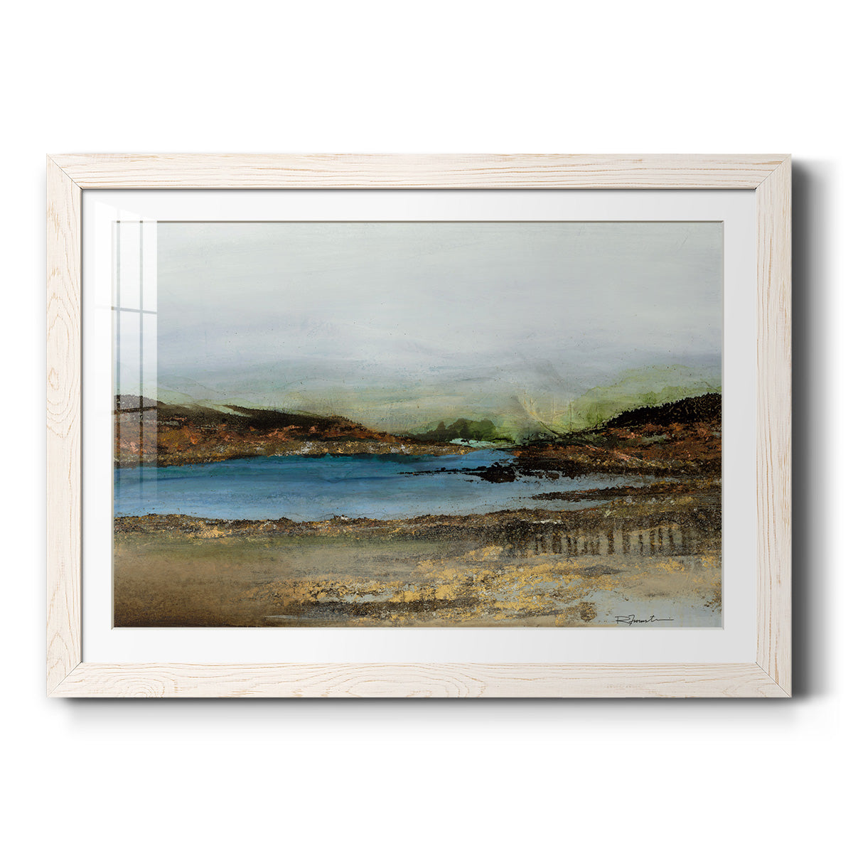 Lakeside - Barnwood Framed Art Print