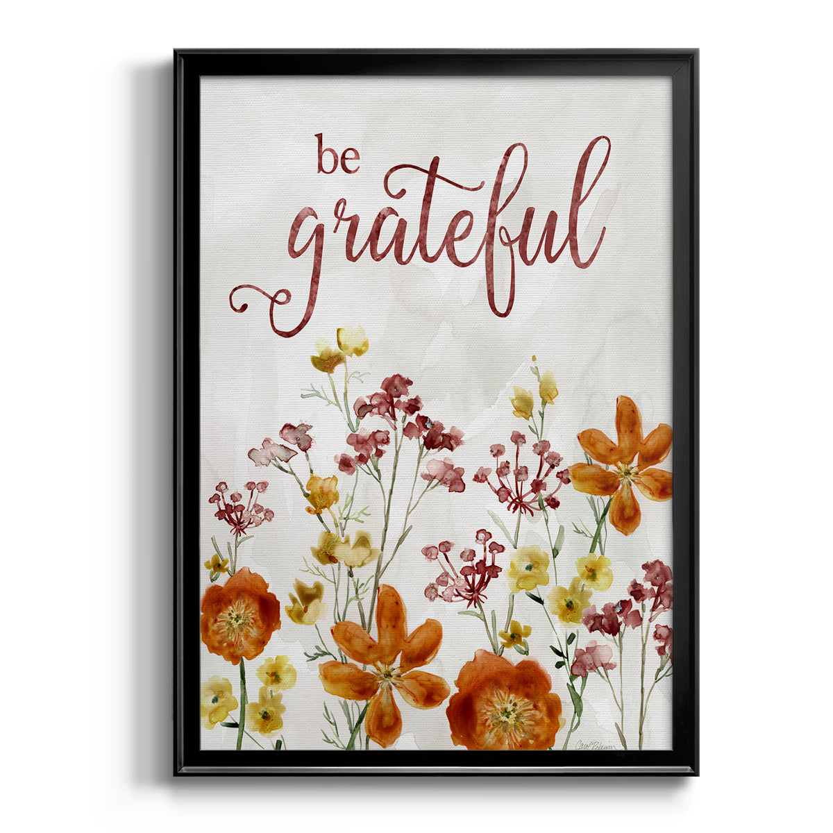 Grateful Catalina Bouquet - Modern Framed Canvas Print