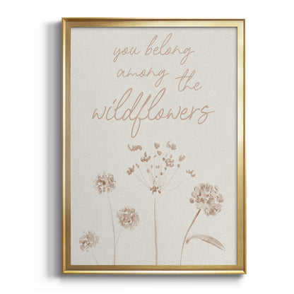 Wildflowers - Modern Framed Canvas Print