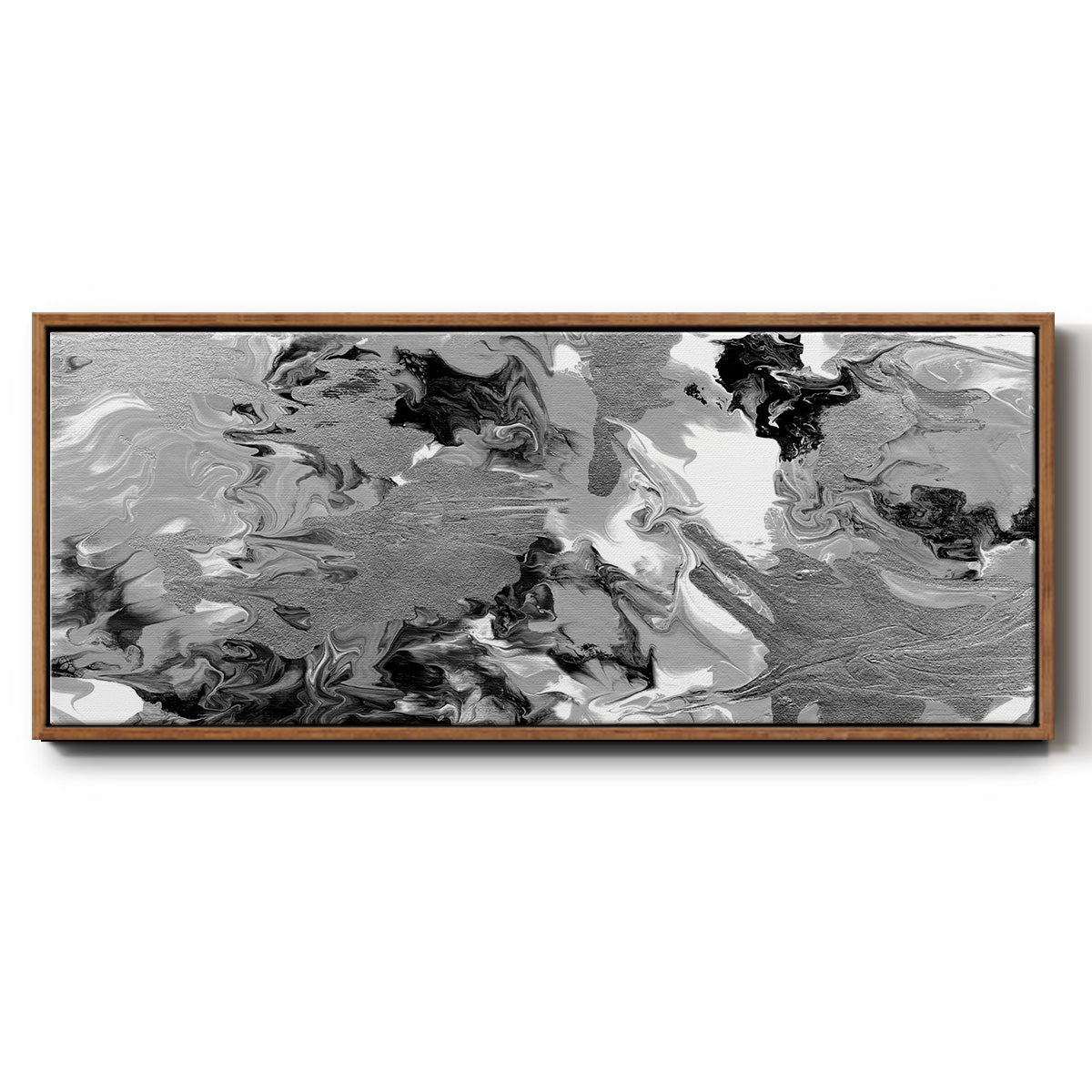 Rich Marble - Floater Framed Canvas Print