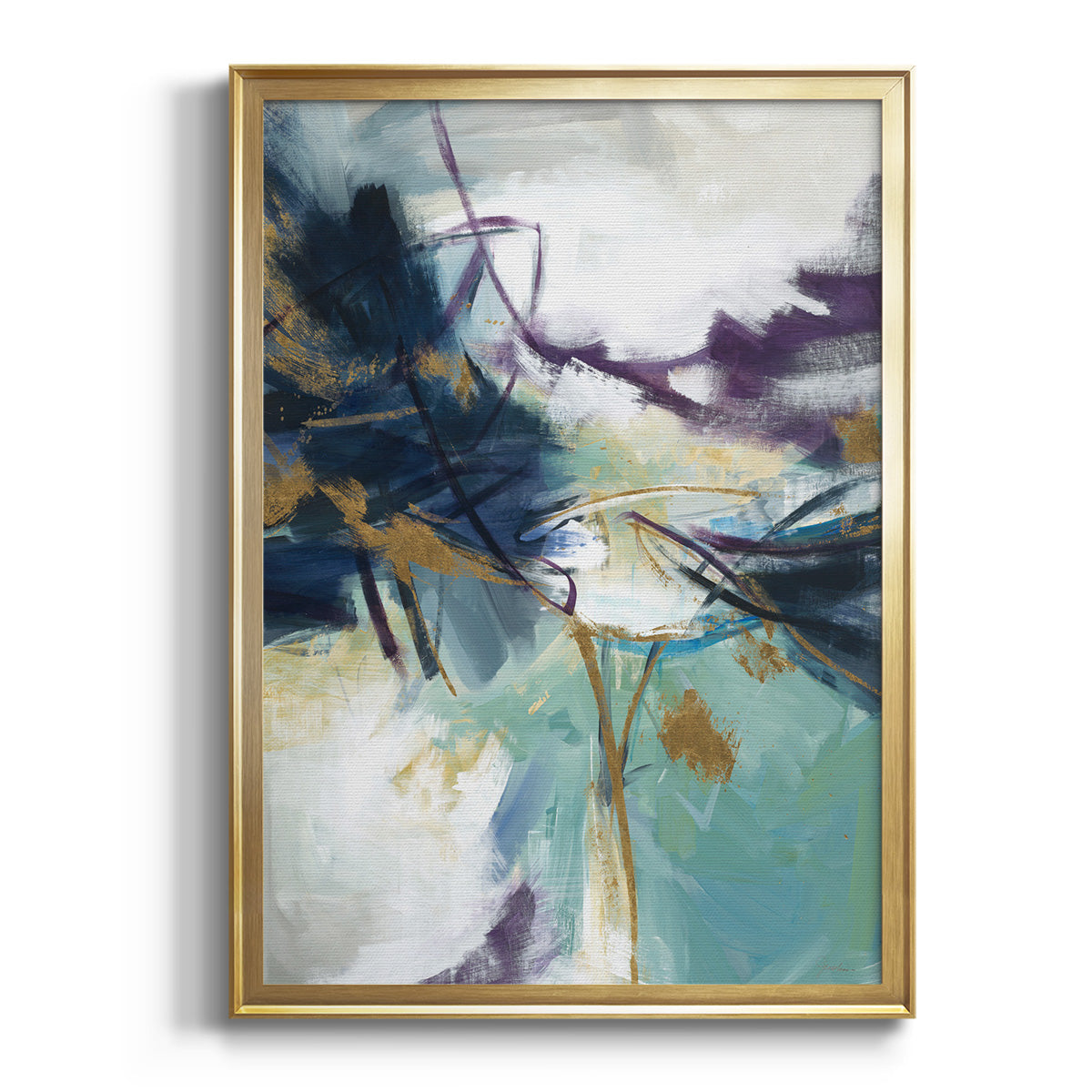 Gold Rush - Modern Framed Canvas Print