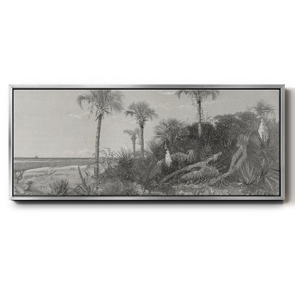 On the Coast of Florida - Floater Framed Canvas Print