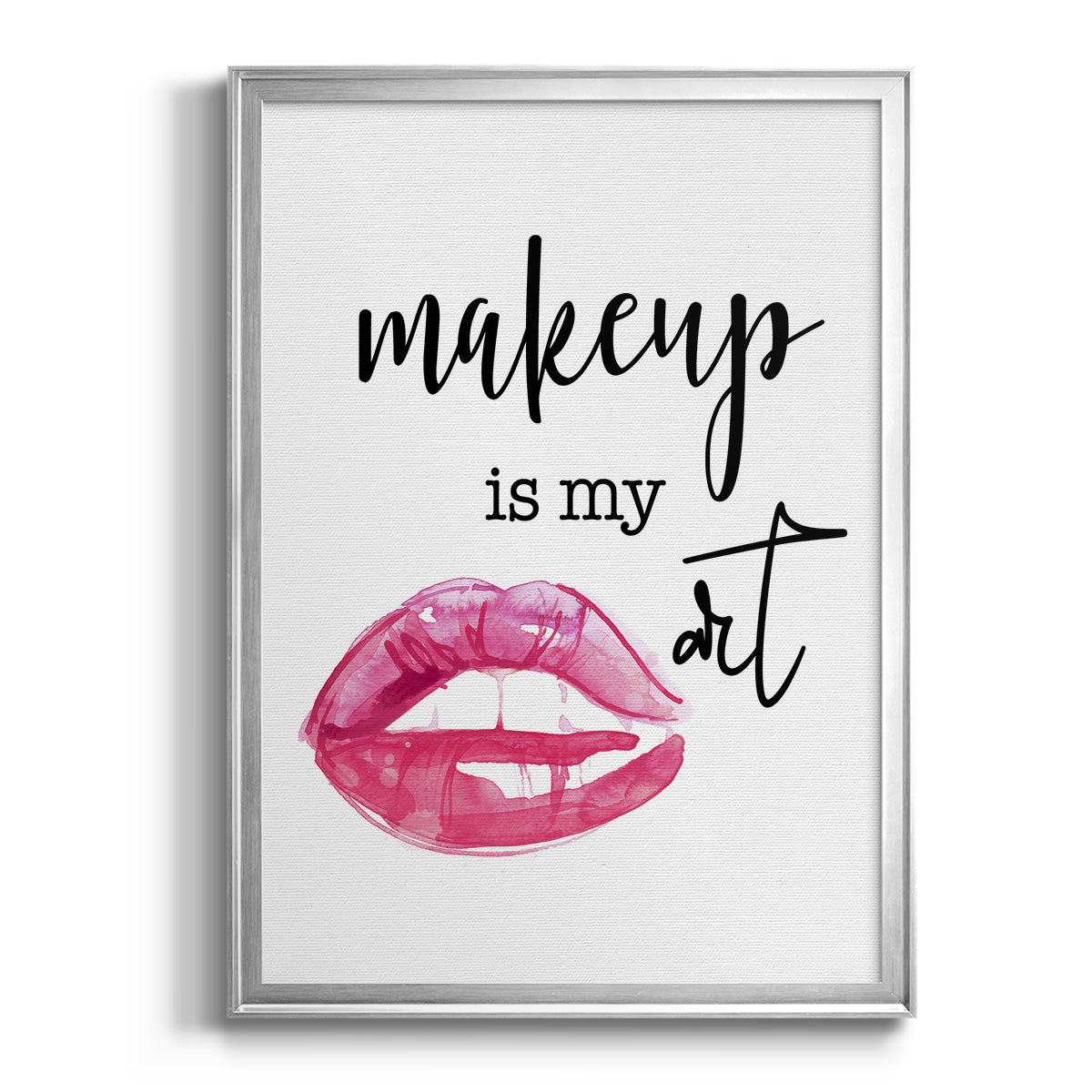 Makeup is My Art - Modern Framed Canvas Print