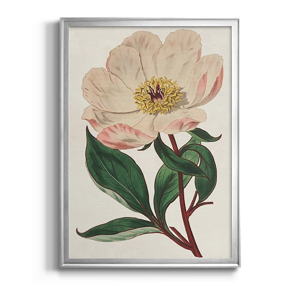 Pink Floral Mix VII - Modern Framed Canvas Print