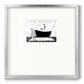 Modern Bath I - Double Matboard Framed Print