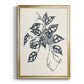 Growing Leaves III - Modern Framed Canvas Print