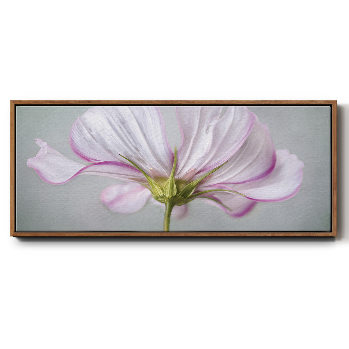 Textured Floral - Floater Framed Canvas Print