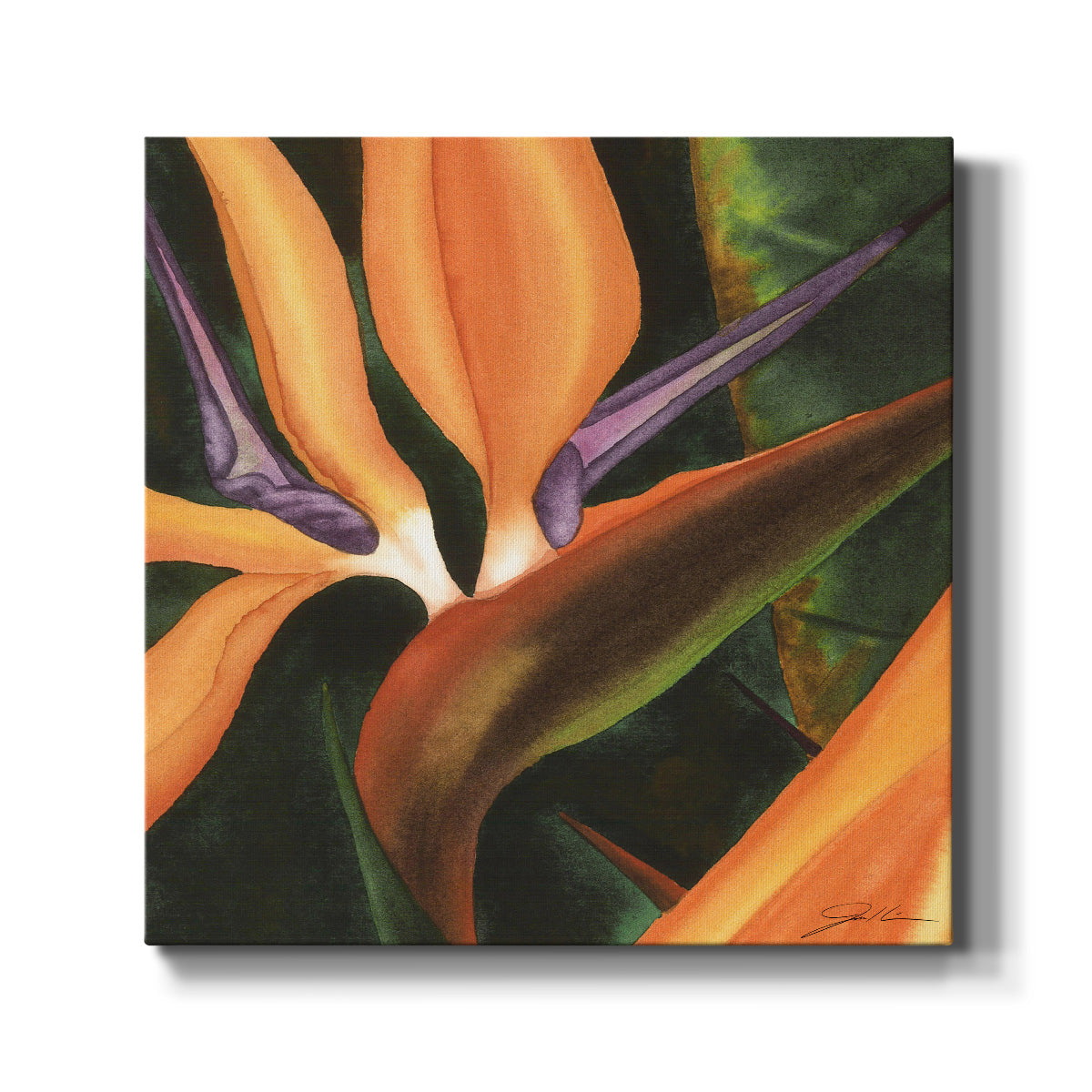 Bird of Paradise Tile IV-Premium Gallery Wrapped Canvas - Ready to Hang