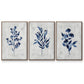 Wild Indigo I - Floater Framed Canvas Set
