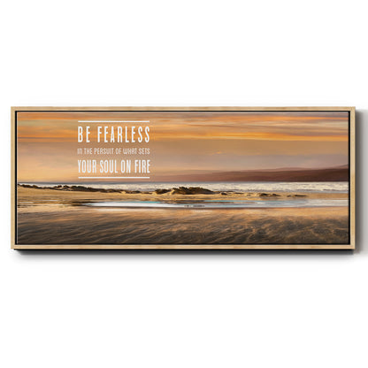 Be Fearless - Floater Framed Canvas Print