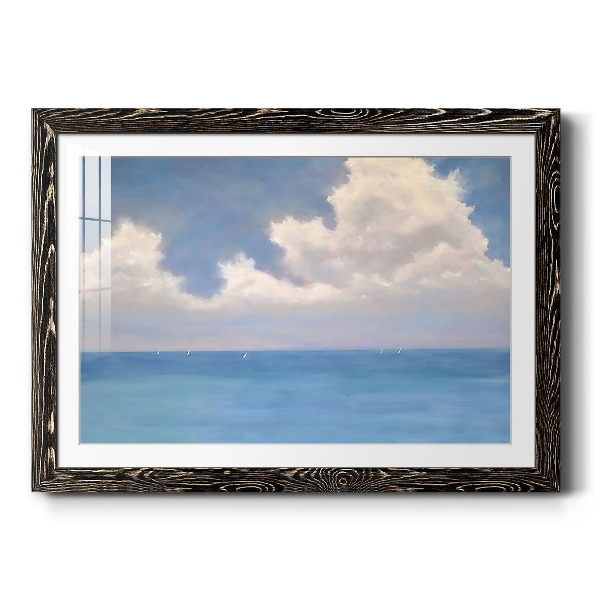 Race Day II - Barnwood Framed Art Print