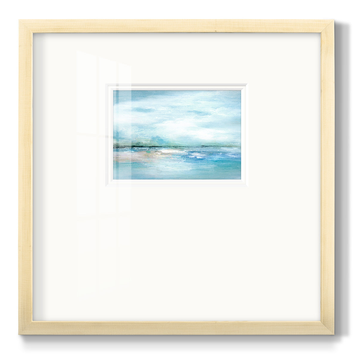 Silhouette Sunset - Double Matboard Framed Print