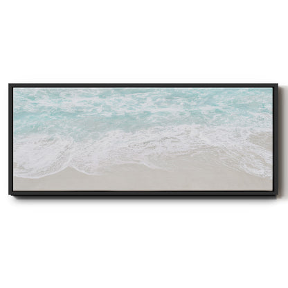 Coastline Tide - Floater Framed Canvas Print