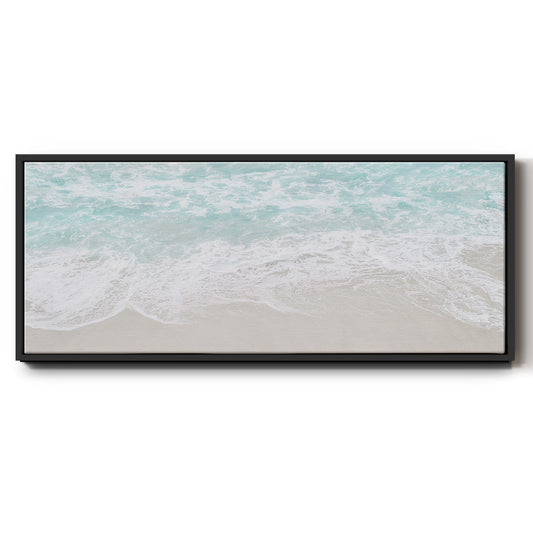 Coastline Tide - Floater Framed Canvas Print