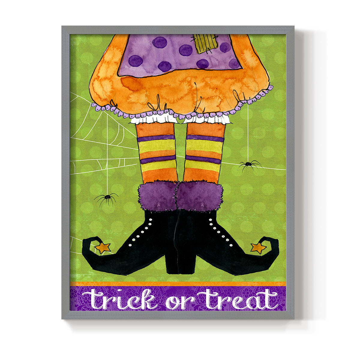 Trick or Treat - Restickable Framed Art Print