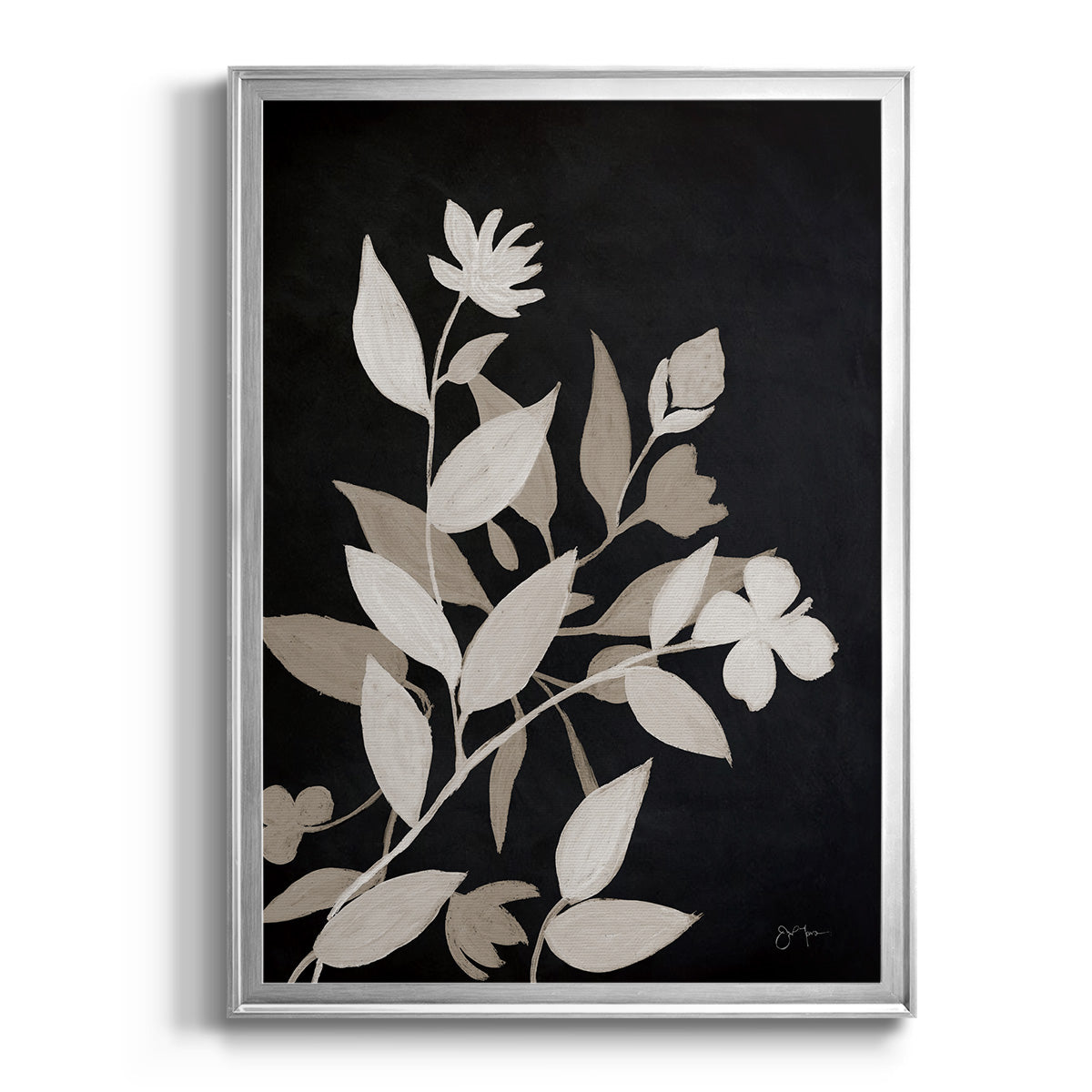 Midnight Silhouette I - Modern Framed Canvas Print