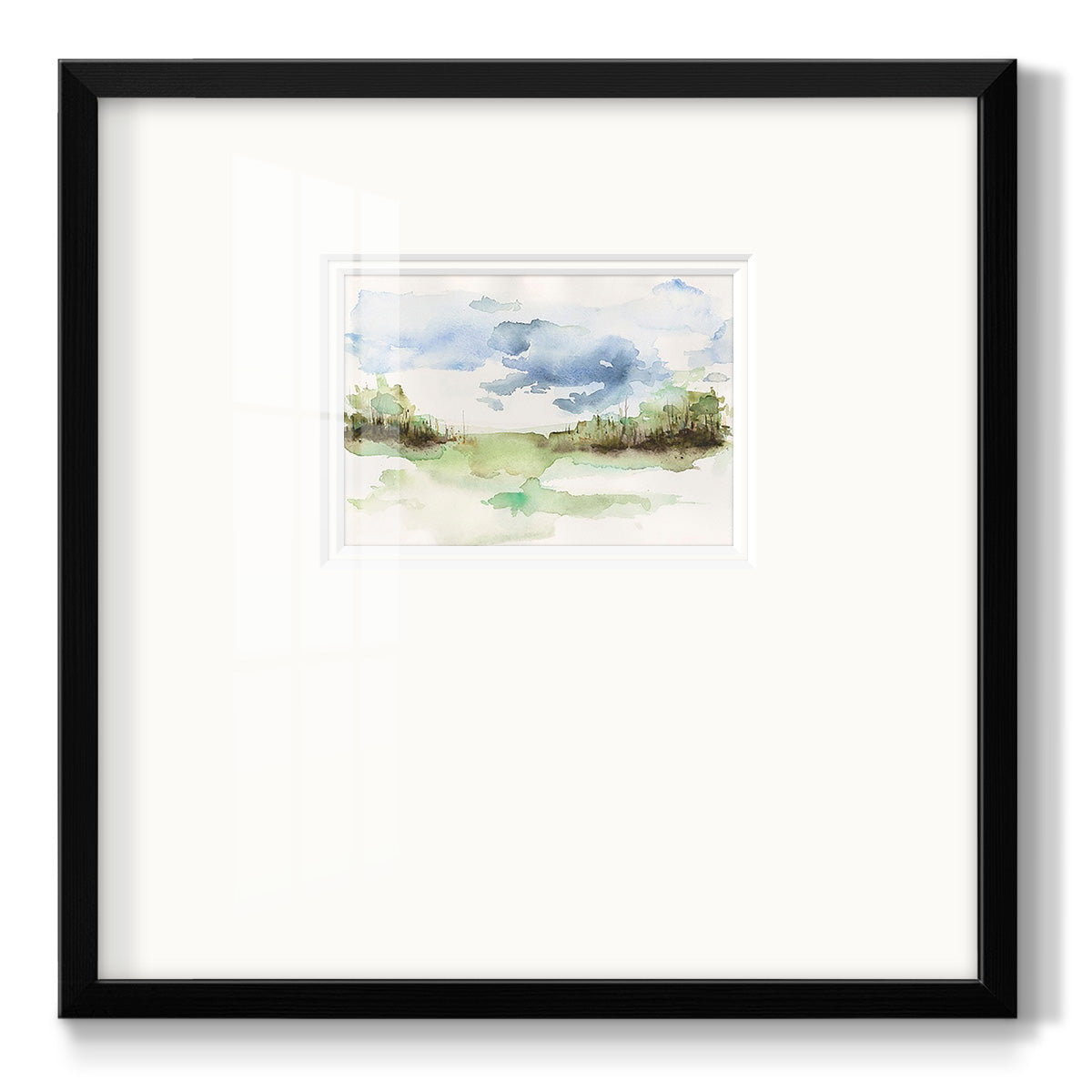 Brush Thickets I - Double Matboard Framed Print