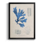 Blue Marine Algae VIII - Modern Framed Canvas Print